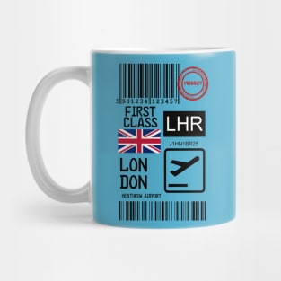 London UK travel ticket Mug